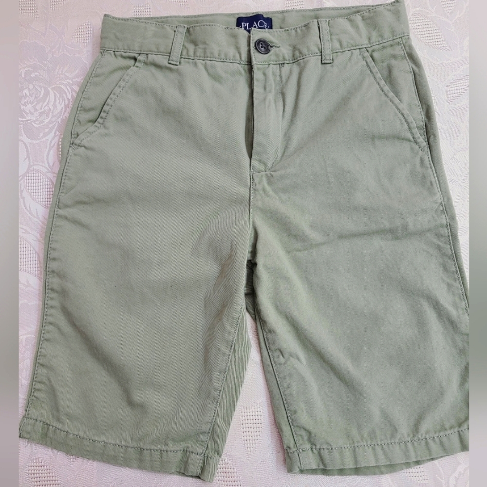 The Children Place Boy's Khaki Uniform Chino Shorts Size 12